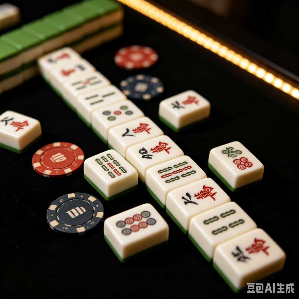 minimal text mahjong set